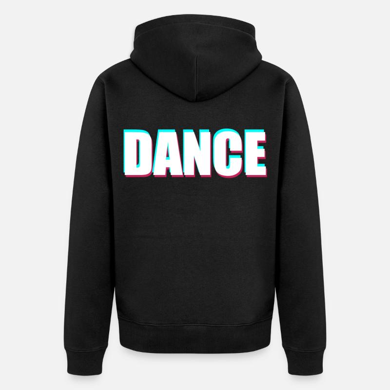 Dance - Unisex Premium Bio Zip Hoodie - Schwarz