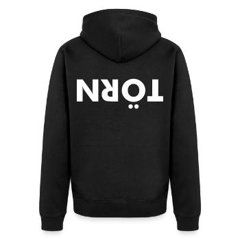 törn segeln skipper yacht boot - Unisex Premium Bio Zip Hoodie - Schwarz - Hinten - Nico (187cm)