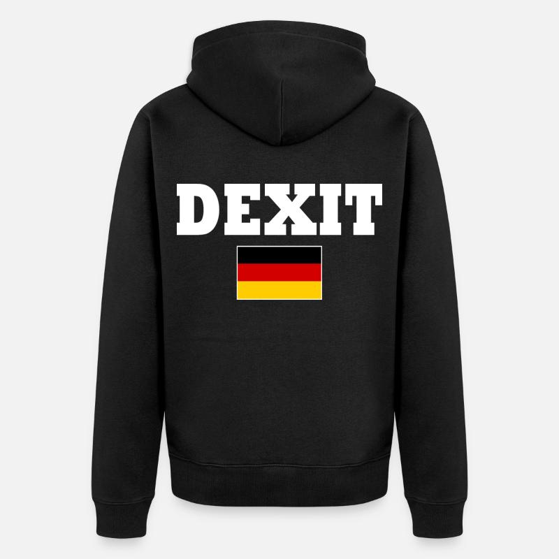 Dexit - Unisex Premium Bio Zip Hoodie - Schwarz