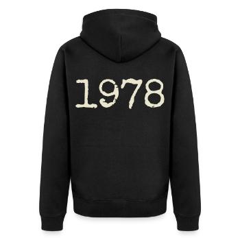 Cadeau Anniversaire 1978 - Génial depuis 1978 - Veste à capuche bio Premium Unisexe - noir - Dos - Nico (187cm)