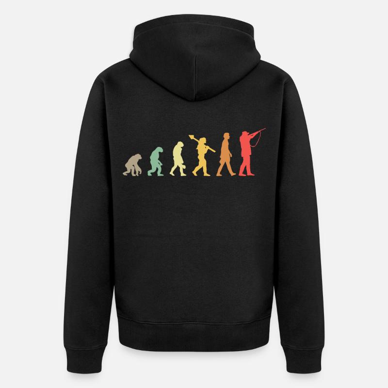 Évolution Chasse Chasseurs - Veste à capuche bio Premium Unisexe - noir