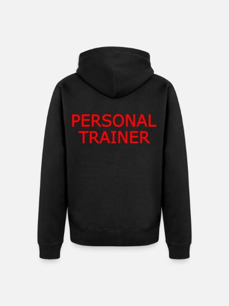 Personal trainer - Unisex Premium Organic Zip Hoodie - black