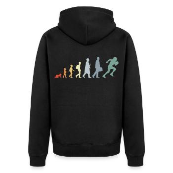 Développement du football américain - Veste à capuche bio Premium Unisexe - noir - Dos - Nico (187cm)