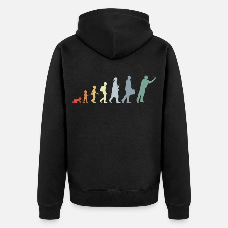 Évolution du dard - Veste à capuche bio Premium Unisexe - noir