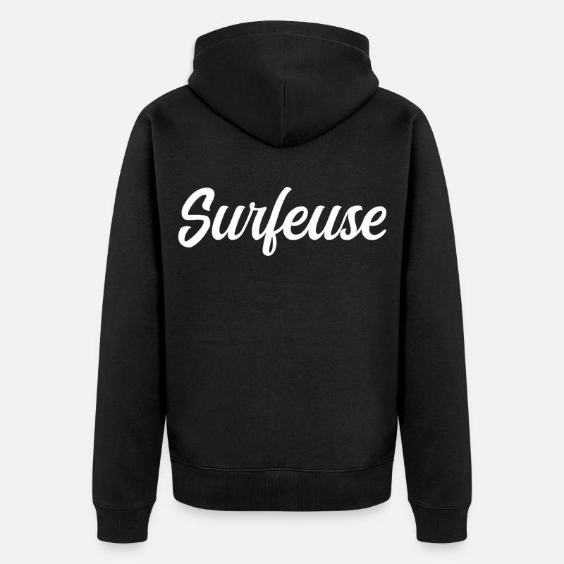 Surfeuse - Veste à capuche bio Premium Unisexe - noir