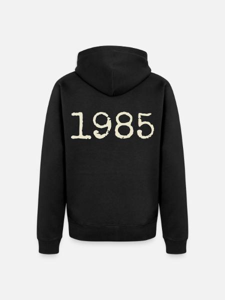 1985 Birthday Gift - Awesome since 1985 - Unisex Premium Organic Zip Hoodie - black