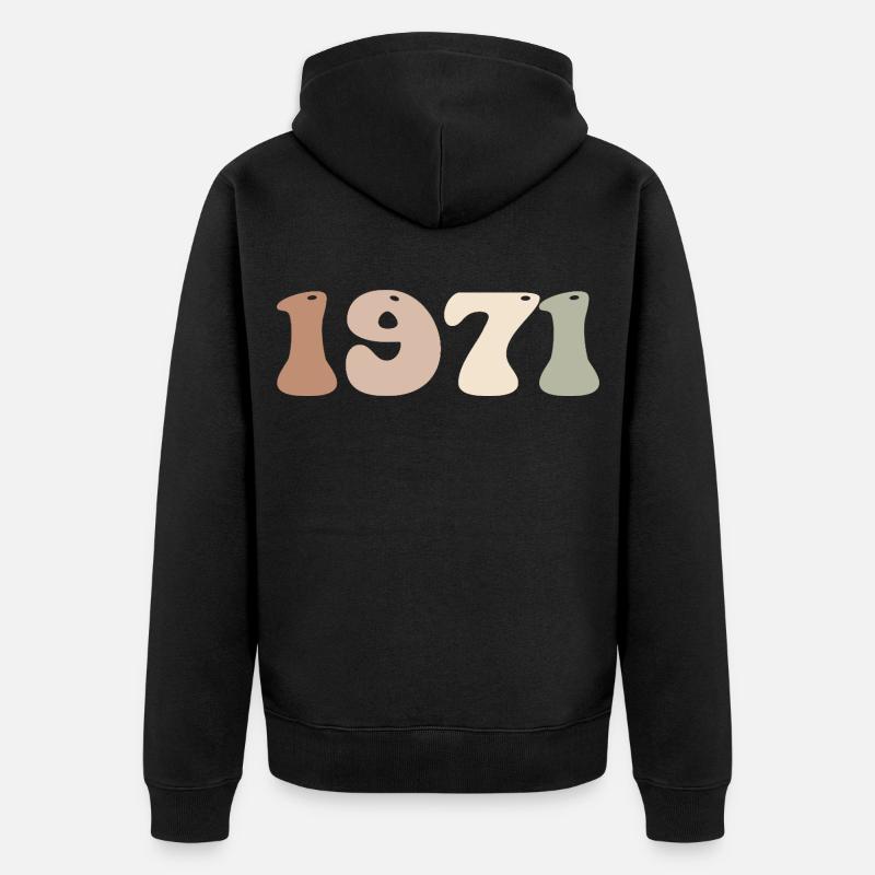 1971 - Veste à capuche bio Premium Unisexe - noir