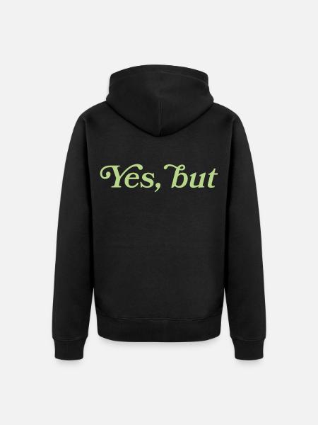 Yes, but – Minimalistisches Statement - Veste à capuche bio Premium Unisexe - noir