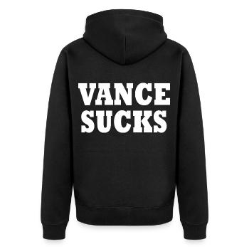 vance sucks - Veste à capuche bio Premium Unisexe - noir - Dos - Nico (187cm)