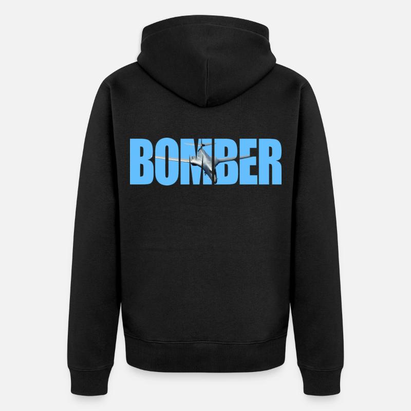 bombardier B-1B Lancer - Veste à capuche bio Premium Unisexe - noir