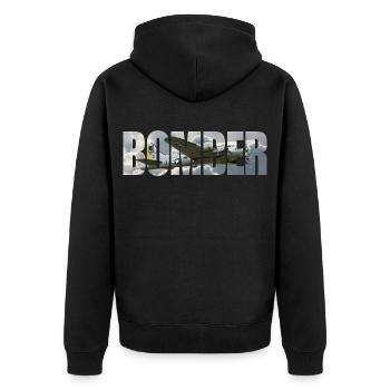 bombardier B-17 Forteresse volante - Veste à capuche bio Premium Unisexe - noir - Dos - Nico (187cm)