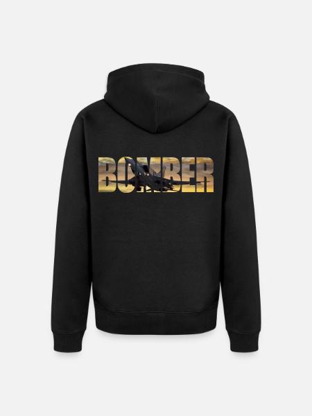 Bomber Tu-22 M3 - Unisex Premium Organic Zip Hoodie - black