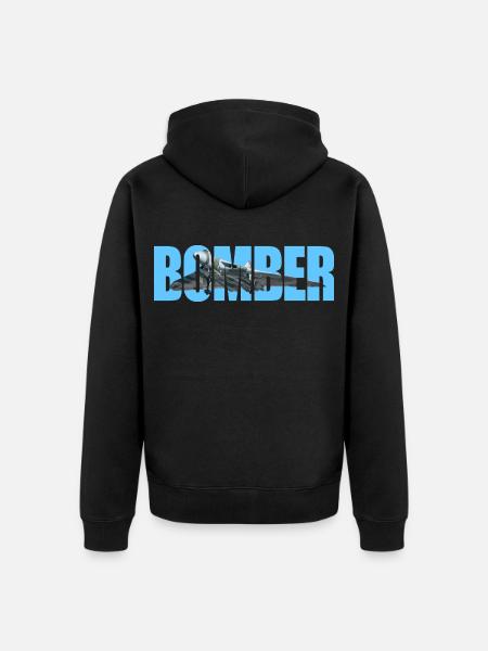 Bomber Avro 698 Vulcan - Unisex Premium Organic Zip Hoodie - black