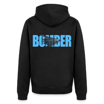 bombardier B-2 Spirit - Veste à capuche bio Premium Unisexe - noir - Dos - Nico (187cm)