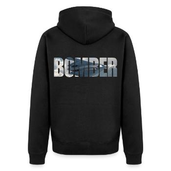 bombardier B-2 Spirit - Veste à capuche bio Premium Unisexe - noir - Dos - Nico (187cm)