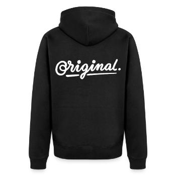 original - Veste à capuche bio Premium Unisexe - noir - Dos - Nico (187cm)