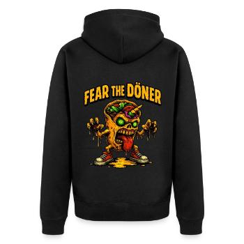 Craignez le Döner - Veste à capuche bio Premium Unisexe - noir - Dos - Nico (187cm)