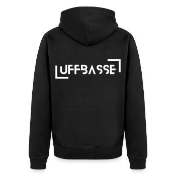 Barawer - Veste à capuche bio Premium Unisexe - noir - Dos - Nico (187cm)