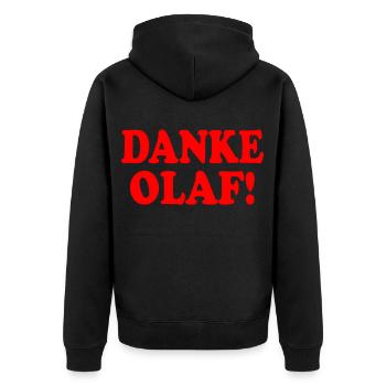 Merci olaf - Veste à capuche bio Premium Unisexe - noir - Dos - Nico (187cm)