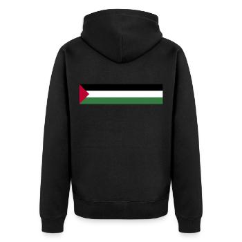 Palestine - Veste à capuche bio Premium Unisexe - noir - Dos - Nico (187cm)