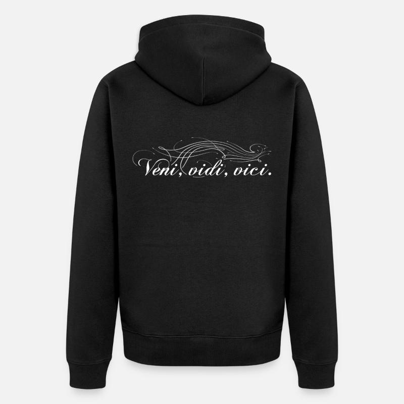 Veni vidi vici - Veste à capuche bio Premium Unisexe - noir