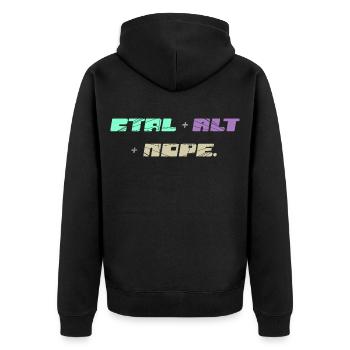 CTRL ALT : Non - Veste à capuche bio Premium Unisexe - noir - Dos - Nico (187cm)