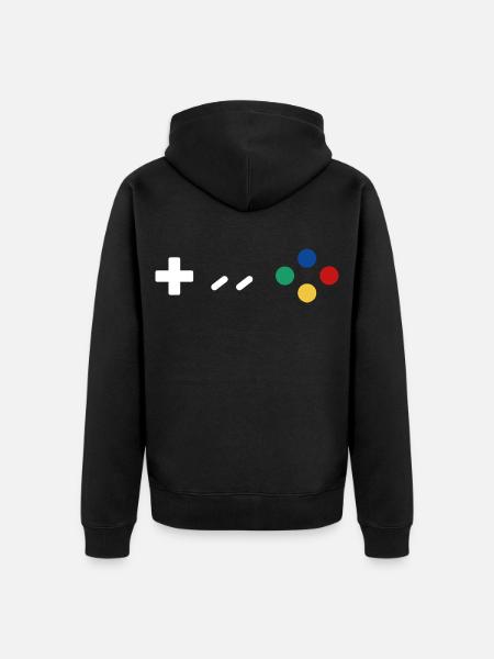 Gamepad - Unisex Premium Bio Zip Hoodie - Schwarz