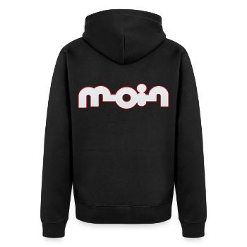 Bonjour - Veste à capuche bio Premium Unisexe - noir - Dos - Nico (187cm)