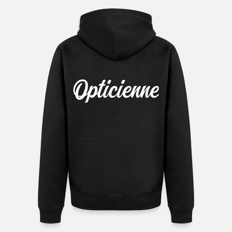 Opticienne  - Veste à capuche bio Premium Unisexe - noir