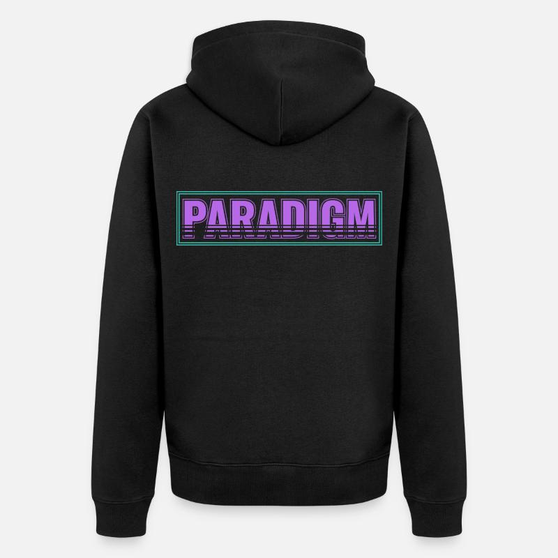 Changement de paradigme – Nouvelle pensée - Veste à capuche bio Premium Unisexe - noir