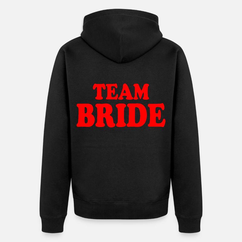 Équipe de la mariée - Veste à capuche bio Premium Unisexe - noir