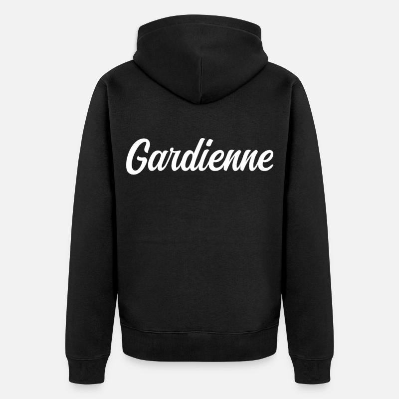 Gardienne - Veste à capuche bio Premium Unisexe - noir