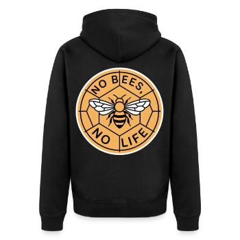 Chemise Save the Bees Statement - Veste à capuche bio Premium Unisexe - noir - Dos - Nico (187cm)