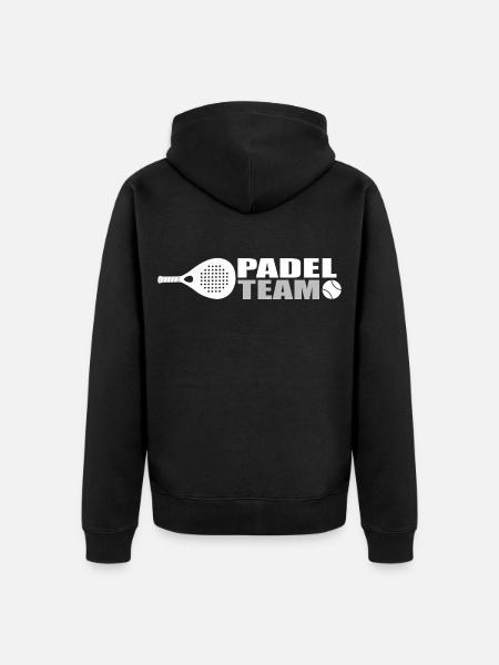 Padel-Team - Unisex Premium Bio Zip Hoodie - Schwarz