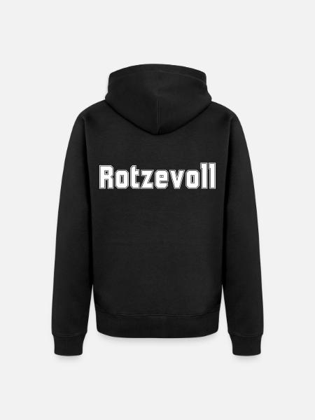 Rotzevoll Mallorca Malle saufen Party - Unisex Premium Organic Zip Hoodie - black