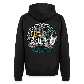 Celtic rock - Veste à capuche bio Premium Unisexe - noir - Dos - Nico (187cm)