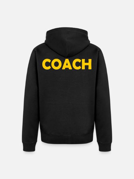 Coach - Unisex Premium Organic Zip Hoodie - black