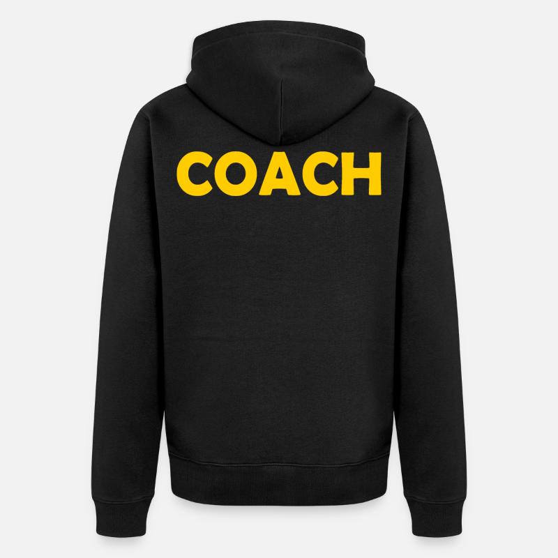 Coach - Unisex Premium Bio Zip Hoodie - Schwarz