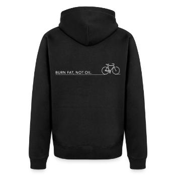 brûler ois pas de gros dictons de vélo cyclisme vélo - Veste à capuche bio Premium Unisexe - noir - Dos - Nico (187cm)