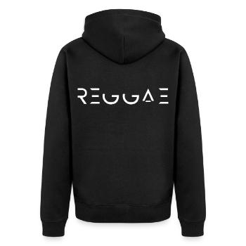 Reggae Music Roots Culture Jamaïcaine Concert - Veste à capuche bio Premium Unisexe - noir - Dos - Nico (187cm)