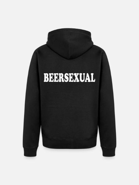 beersexual - Unisex Premium Organic Zip Hoodie - black