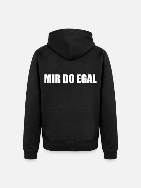 I don't care - Unisex Premium Organic Zip Hoodie - black