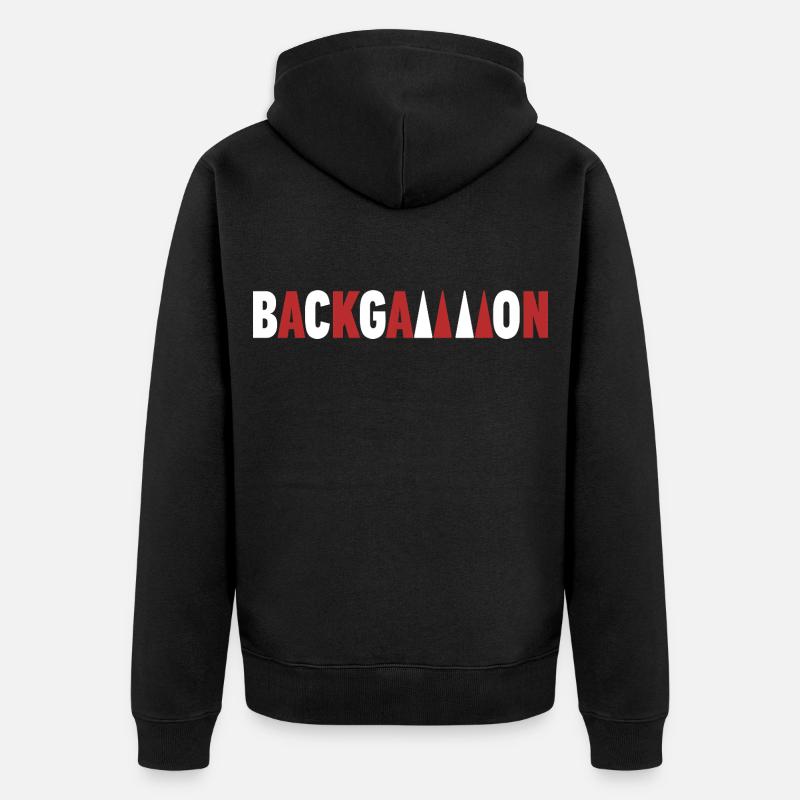 backgammon - Veste à capuche bio Premium Unisexe - noir