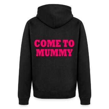 come to mummy - Veste à capuche bio Premium Unisexe - noir - Dos - Nico (187cm)