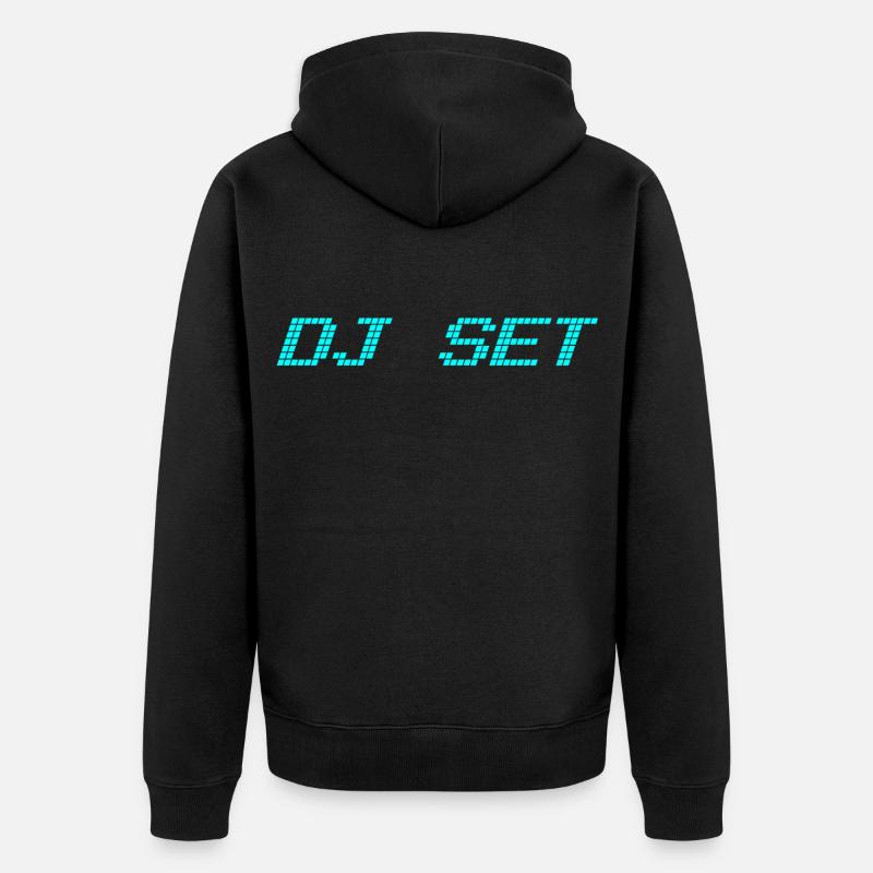 DJ set - Veste à capuche bio Premium Unisexe - noir