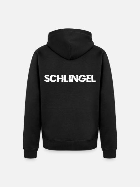 Schlingel - Unisex Premium Bio Zip Hoodie - Schwarz