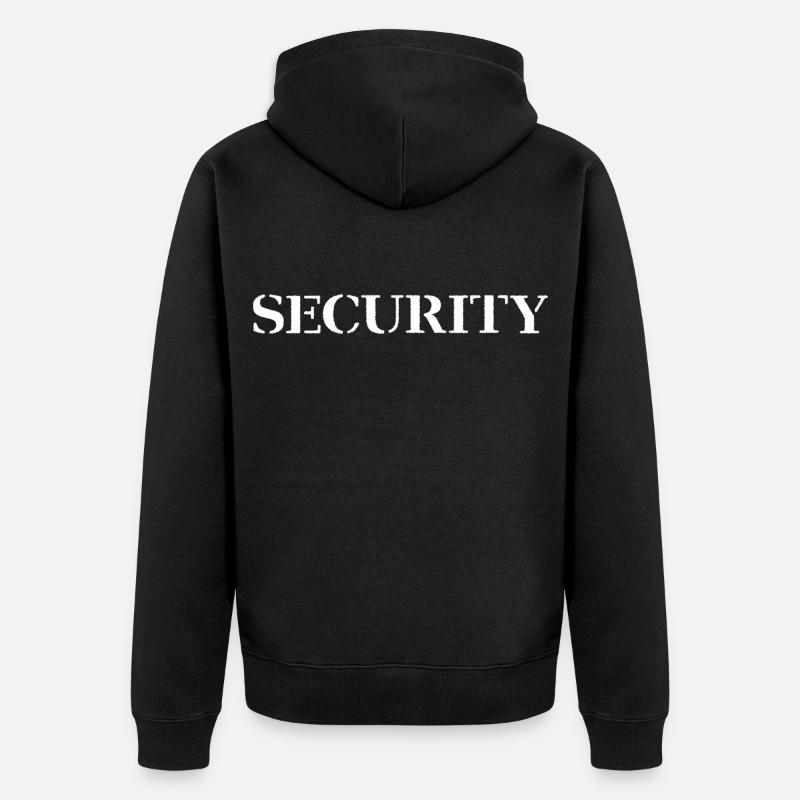 Security - Veste à capuche bio Premium Unisexe - noir