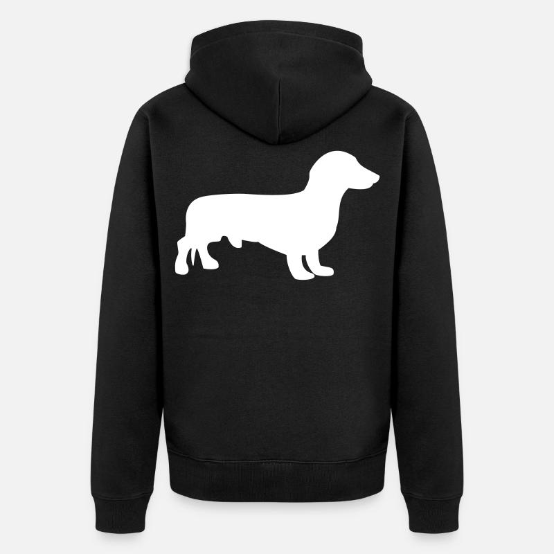 Teckels - Veste à capuche bio Premium Unisexe - noir