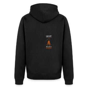 Camping Feu de camp Caravane viennoise Cadeau - Veste à capuche bio Premium Unisexe - noir - Dos - Nico (187cm)