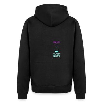 Anniversaire scientifique Nine Science - Veste à capuche bio Premium Unisexe - noir - Dos - Nico (187cm)